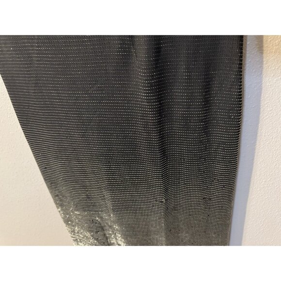 Vintage JS Boutique Ruffle Dress Gradient Silver Black Whimsigoth 10 Costume - Picture 13 of 16